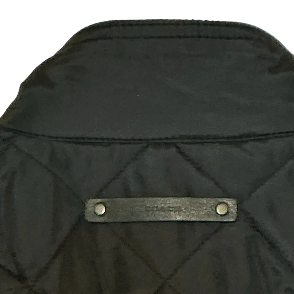 Coach Puffer Quilted Lightweight‎ Cinched Waist Black Jacket Women's Medium NWT